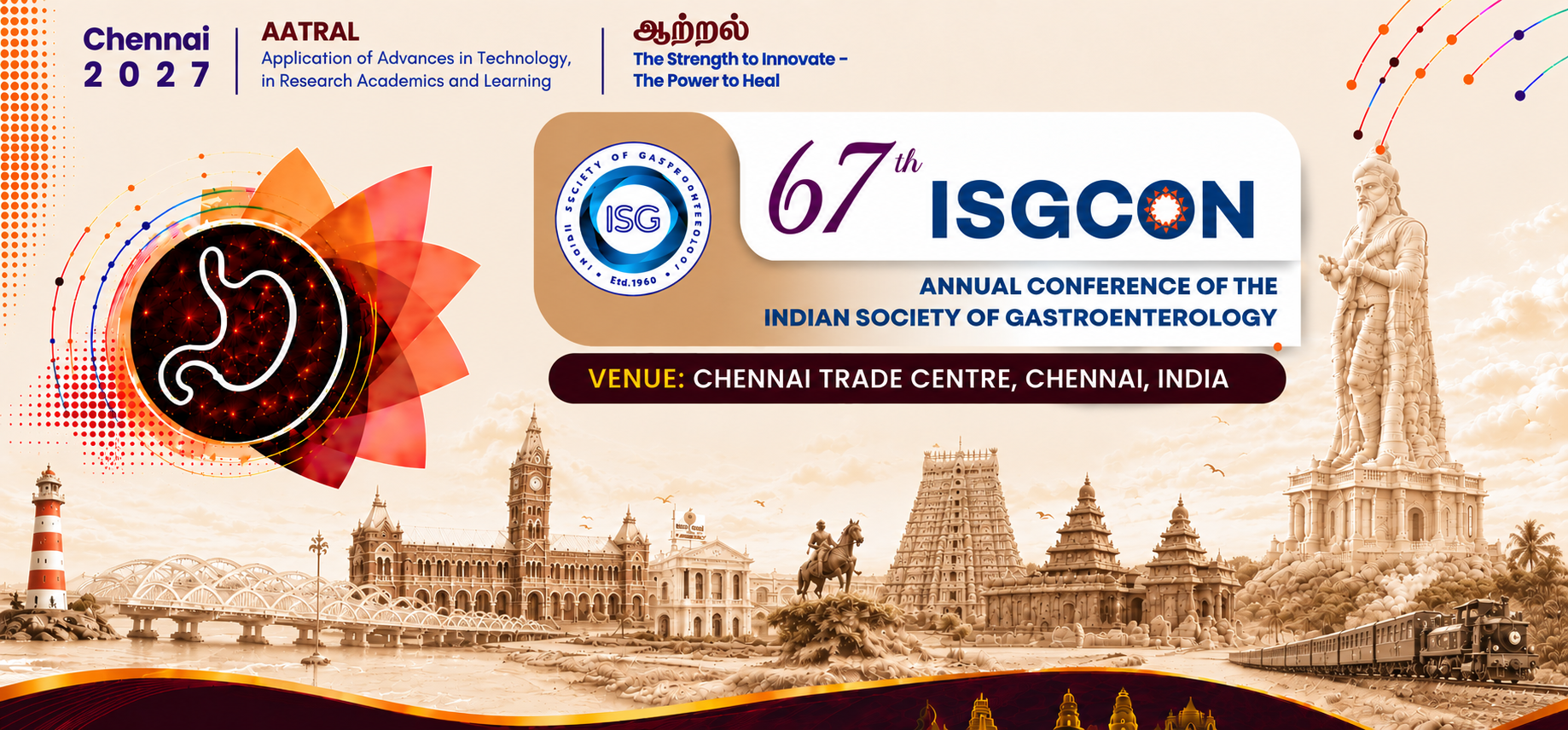 67th ISGCON 2027 — organised by Indian Society of Gastroenterology Tamil Nadu Chapter, Chennai